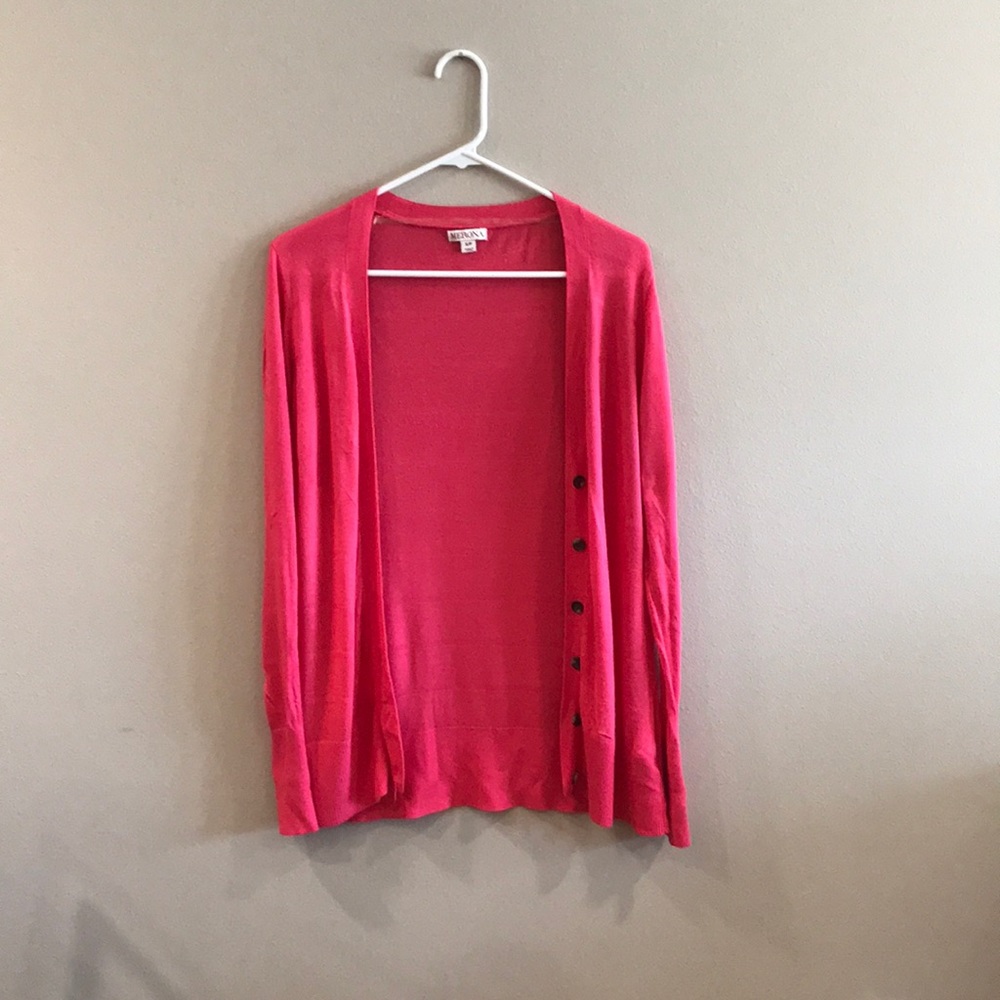 Pink cardigan